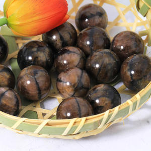 공장 가격 대량 <span class=keywords><strong>25mm</strong></span> 천연 치아스톨라이트 구형 크리스탈 광택 치유석 볼 풍수 공예용 - Product Image 2