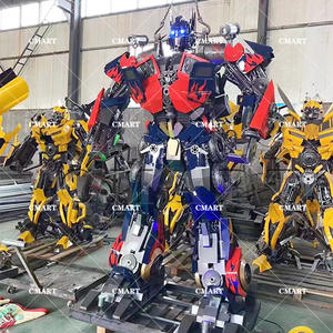 Escultura <span class=keywords><strong>de</strong></span> Robot Gigante <span class=keywords><strong>de</strong></span> Metal para Exteriores, Tamaño Personalizado, Transformers con Luz LED, Estatua <span class=keywords><strong>de</strong></span> Megatron <span class=keywords><strong>de</strong></span> Acero Inoxidable - Product Image 2