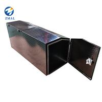 Boîtes en aluminium à parois épaisses, revêtement poudré noir, très populaires, étanches, résistantes aux rayures, boîte à outils pour camping-car