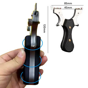 Lance-Pierre <span class=keywords><strong>en</strong></span> Métal de Haute Précision avec Aide à la Visée pour la Chasse <span class=keywords><strong>en</strong></span> Extérieur, <span class=keywords><strong>Kit</strong></span> Simple Shot avec Bande <span class=keywords><strong>en</strong></span> Cuir et Ensemble de Bandes - Product Image 6