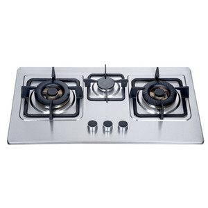 حار بيع أجهزة مطبخ الفولاذ المقاوم للصدأ المدمج في موقد غاز 3 الموقد - Product Image 3