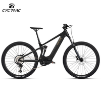 Vélo de montagne électrique CYCTRAC EM6 48V500W à batterie lithium, cadre en aluminium, moteur central sans balais, couple de 140 Nm, 4 pistons - Vente chaude