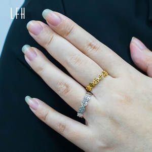 卸売コインパーソナリティリング18金本物のゴールド幸運のお守りリングコインリングサウジゴールドジュエリー質入れ可能18金オロ18金オリジナル - Product Image 3