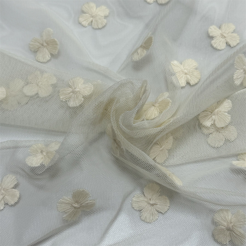 New 100 Polyester 3D Luxury Embroidered