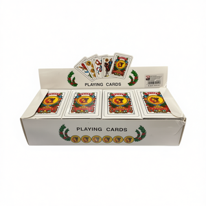 Plastic Spanish <b>Playing</b> <b>Cards</b> 12 Pack Standard Size For Games - Product Image 2