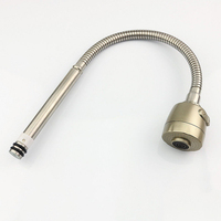 Support de tube flexible en métal sur mesure pour éclairage de travail LED, raccord universel en acier inoxydable pour robinet de cuisine, type col de cygne