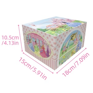 Yiyu - Caja <span class=keywords><strong>Musical</strong></span> Giratoria <span class=keywords><strong>de</strong></span> MDF con Diseño <span class=keywords><strong>de</strong></span> <span class=keywords><strong>Castillo</strong></span> <span class=keywords><strong>de</strong></span> Princesa, Personalizada, con Manivela, Caja <span class=keywords><strong>de</strong></span> Regalo Personalizada para Niñas, Accesorios - Product Image 4