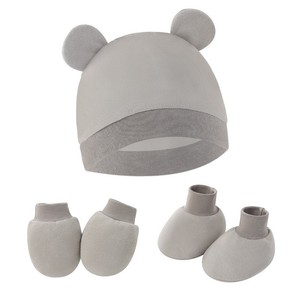 Children Wool Printed <b>Hat</b> with Bear Ears Adjustable Winter Warm Cap for Infants <b>and</b> Toddlers Daily Use - Product Image 6