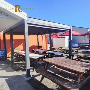 Pérgola eléctrica plegable de aluminio <span class=keywords><strong>para</strong></span> exteriores, impermeable, <span class=keywords><strong>para</strong></span> patio, jardín, Pavilion - Product Image 1