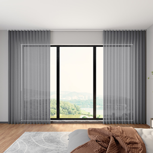 Tende Trasparenti all'Ingrosso per Casa, Moderne Tende Verticali di Lusso per il Soggiorno - Product Image 1