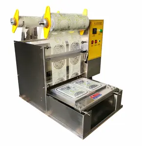 Otomatis Wadah Plastik Tray Mesin Penyegel Film/Peta Tray Vacuum Packing Mesin