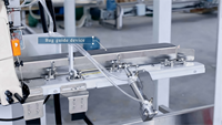 Machine de remplissage et de couture semi-automatique pour sacs ouverts d'engrais granulaire NPK de 25 kg avec PLC