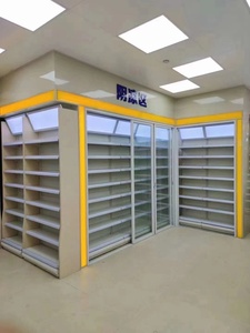 Siêu thị Gondola kệ cho trái cây và rau hiển thị nhiệm vụ ánh sáng dược phẩm & minimarket Giá vật liệu kim loại - Product Image 4