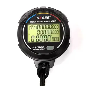 Resee Factory Wholesale Large Digital Stopwatch Outdoor Led Display 100 Laps Memory Profesiona Sports Stop watch