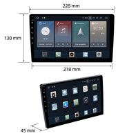 6125 Android 9 "10" prise en charge de l'autoradio 4G 8 cœurs Radio IC 7708 HDMI RDS AM BT DSP GPS Navigation de voiture DVD personnalisable 4 + 64