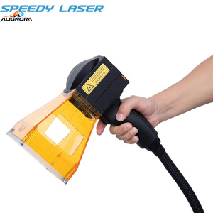 เครื่องแกะสลักเลเซอร์แบบพกพา 20w 30W 50W เครื่องมาร์กกิ้งไฟเบอร์เลเซอร์ขนาดเล็กแบบมือถือ สำหรับโลหะ ยาง และยางรถยนต์ - Product Image 2