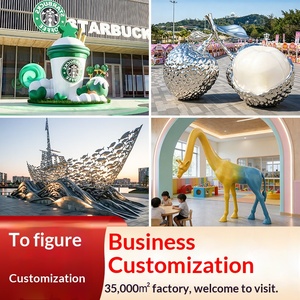 Glass Fiber Sculpture Entrance Decoration Custom <b>Large</b> <b>Art</b> Sculpture Outdoor Image Internet Popular Trendy Toy Decoration Model - Product Image 4