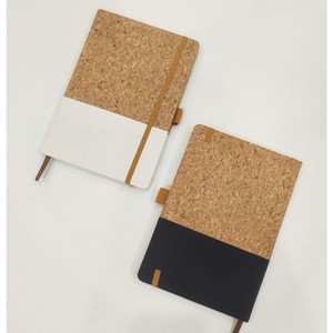 A5 Cork Creative Notebook Eco-Friendly PU <b>Wheat</b> Straw Patchwork Notepad Custom Logo Available Business Office Journal - Product Image 1