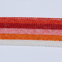 Perles de corail en forme de riz de haute qualité pour la fabrication de bijoux, vente en gros, 2x4mm