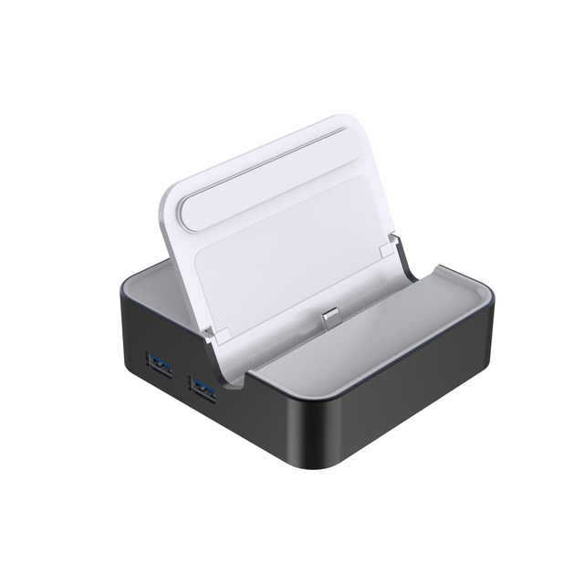 6 in 1 Switch Dock HDTV 4k60hz PD 100w Charging RJ45 LAN Port Docking Station with Stand Function for Switch1/2