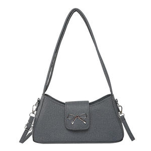 Ladies' bag 2026 new bow tie girls' bag fashionable and casual ladies' hand-held shoulder bag - Product Image 4