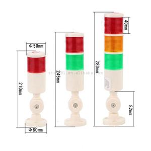 Luz Indicadora de Alarma de Plástico Tricolor 12V 24V 220V, Alarma Sonora y Luminosa, Luz de Advertencia Multicapa para Máquinas, Barra LED - Product Image 1