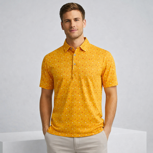 Polos de Golf Personalizados de Verano, Tejidos, con Sublimación Completa, de Secado Rápido, de Alta Calidad OEM, con Logotipo Bordado - Product Image 1