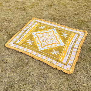 New 100% Cotton Tái Chế Bohemian Hình Học Ném Thảm Bán Buôn Jacquard Tùy Chỉnh Dệt Tấm Thảm Chăn - Product Image 4