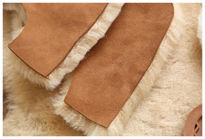 Inoe-bottes d'hiver en cuir de mouton pour homme, chaussures de neige classiques et chaudes, en peau de mouton et fourrure de mi-mollet, doublées d'herbes, collection - Product Image 4