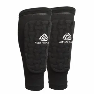 Almofada de proteção personalizada para futebol, favo de mel respirável anti-colisão para esportes, mountain bike, ciclismo, perna, proteção