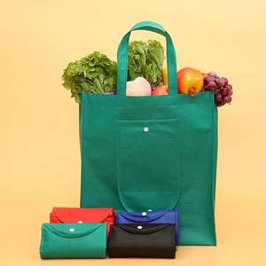 Sacs de courses réutilisables pliables personnalisés imprimés avec logos - Product Image 6