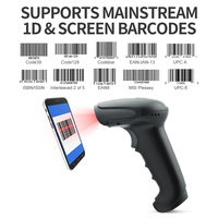 Escáner de Código de Barras Inalámbrico GTCODESTAR X-9701C CCD 2.4G 1D, Escáner de Código de Barras Portátil