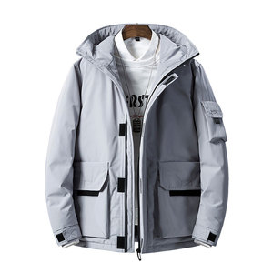 เสื้อโค้ทขนเป็ดสำหรับผู้ชายเสื้อโค้ทขนเป็ดแบบหนามีฮู้ดสำหรับ2022ฤดูหนาว - Product Image 5