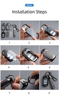 Pour Chery Jetour T2 – Étui de clé ABS et pendentif porte-clés – Accessoires de remplacement pour clé de voiture – Plusieurs couleurs disponibles