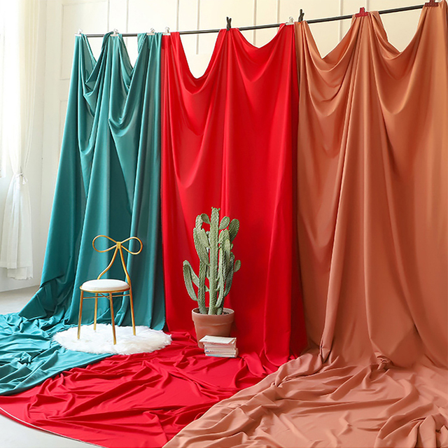 Selens Wrinkle Resistant Solid Color Polyester 1.5M 2.5M 3M Multi Size Photo Studio Backdrop Background Screen Cloth for Video