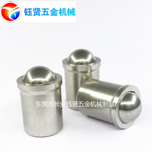 Stainless Steel Ball Plunger D10 L13 Cylindrical Head Precision Spring Push Fit Locating Ball For Bearing Applications - Product Image 3
