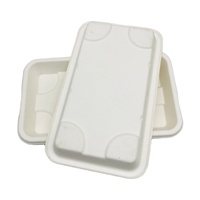 Hot Sale Kompost ierbare Gerichte Zuckerrohr Bagasse Biologisch abbaubare Gemüse fleischs chale