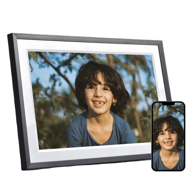 Factory Supply Bulk 10 Inch Plastic IPS Touch Screen WiFi Cloud Frameo Digital Photo Frame with Video Playback & Clock Wholesale