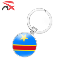 Ensemble de drapeaux du Congo à prix de gros, drapeau à agiter à la main, écharpe de cou, boucles d'oreilles, bracelet, guirlande de drapeaux nationale pour la promotion