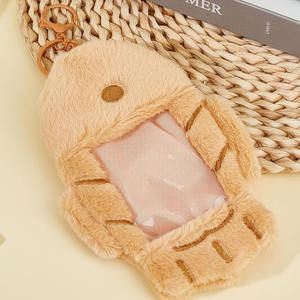 C040 Funda Protectora de Peluche para Photocard con Diseño de Pez y Waffle, Cubierta Suave, Colgante, Llavero, Soporte para Tarjetas - Product Image 3
