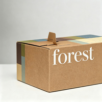 Caja de Envío de Cosméticos Personalizada con MOQ Bajo, Fabricada con Papel Corrugado Pequeño, con Tira de Desgarre, Impresa y Autosellable
