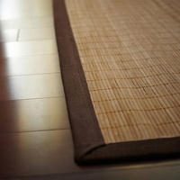 Écologique 122x183 cm 2 Pouces En Nylon Garniture Tan Latte De Bambou Tapis