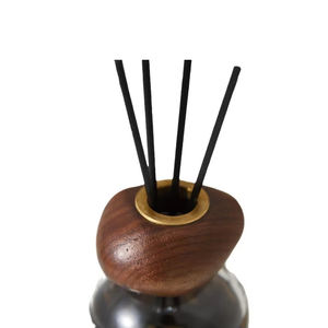 Zen-tea naturale Aroma Reed diffusore 250ml di vetro rotondo con legno profumato arredamento per la casa e regalo aromatico olio essenziale <span class=keywords><strong>Dispenser</strong></span> - Product Image 5