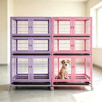Cage pour chien de taille moyenne de 30 pouces avec séparateur pour l'entraînement
