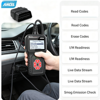 ANCEL AS100 Scanner OBDII Outil de diagnostic automobile Lecteur de codes moteur avec données en temps réel et capture d'image pour voitures à essence