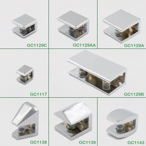 Có thể điều chỉnh chrome-mạ Kẽm hợp kim kim loại kính kệ chủ chân đế đồ nội thất Kệ hiển thị cho kết nối Kệ hỗ trợ - Product Image 1