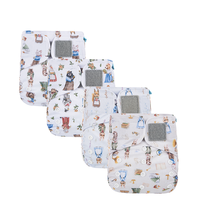 Lange-couche en tissu personnalisé, lushapflute, avec poche, nappe en tissu lavable, sans inserts