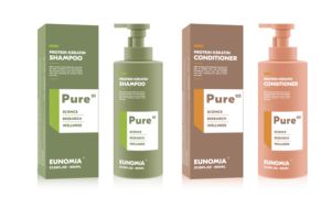 Tratamiento Capilar de Proteína de Queratina Brasileña <span class=keywords><strong>EUNOMIA</strong></span> PURE, Champú y Acondicionador Saludable Sin Sulfatos - Product Image 2