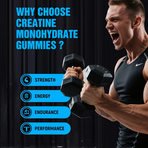 Sugar Free <strong>Keto</strong> Friendly Adult Strength &amp; Immunity Support Supplement Creatine Monohydrate Gummies for Bodybuilding Daily Health - Product Image 3