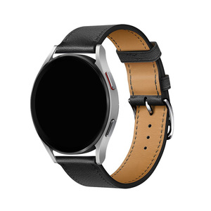 Correa de cuero genuino para <span class=keywords><strong>Samsung</strong></span> para Huawei Garmin GT Relojes 20-22mm Tamaño universal Tipo de negocios Hebilla de PIN Bandas de reloj inteligente - Product Image 6